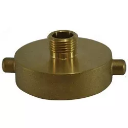 444009-hydrant-reducing-adapter-3-in-npsh-x-2-1-2-in-nst-brass 444009 Hydrant Reducing Adapter, 3 in NPSH x 2-1/2 in NST, Brass