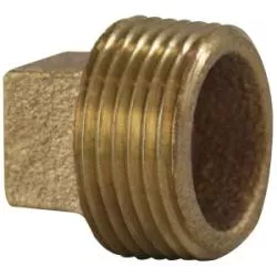 44662-cored-square-head-plug-4-in-mpt-bronze 44662 Cored Square Head Plug, 4 in MPT, Bronze