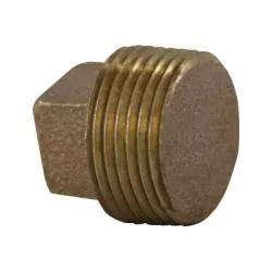 44678-solid-square-head-plug-2-in-mpt-bronze 44678 Solid Square Head Plug, 2 in MPT, Bronze
