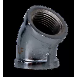45181LFCP 45 deg Elbow, 1/4 in FIP x 1/4 In FIP, Bronze, Chrome-Plated