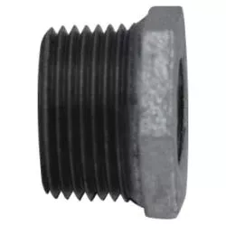 64550 Reducer Hex Bushing, 3 in MPT x 1 in FPT, Iron, Galvanized