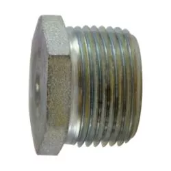 66777 Solid Hex Head Plug, 1-1/2 in MNPT, Steel, Zinc-Plated, 150 lb