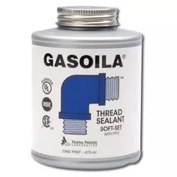 983100 Soft Set Threaded Sealant with Brush, 1/4 pt, Can