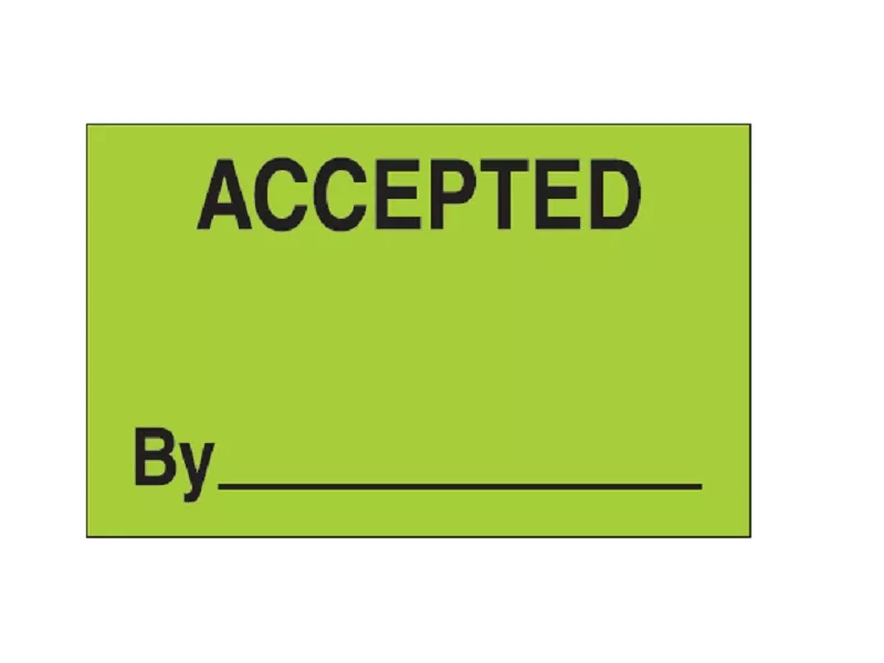 accepted-by-fluorescent-green-labels "Accepted By" Fluorescent Green Labels