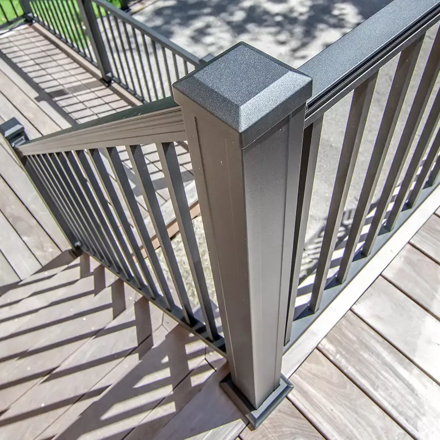 Blank Aluminum Post for Keylink Railing
