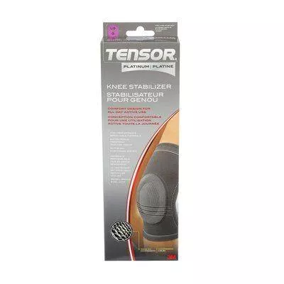 Braces & Supports - 3M Tensor Platinum Knee Stabilizer, Grey, (Case of 12), 144688/ 144687