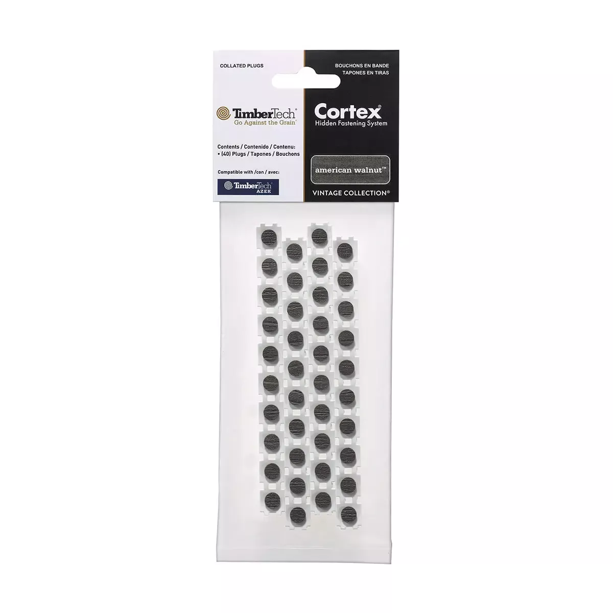 Cortex Collated Plugs for TimberTech AZEK Decking by FastenMaster
