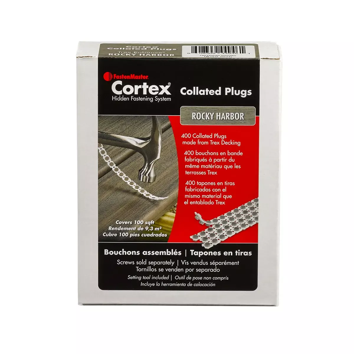 Cortex Collated Plugs for Trex Decking by FastenMaster
