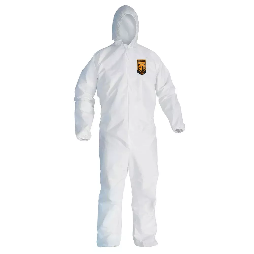 coveralls-kleenguard-a20-white-breathable-particle-protection-hooded Coveralls - KleenGuard™ A20 White, Breathable Particle Protection, Hooded