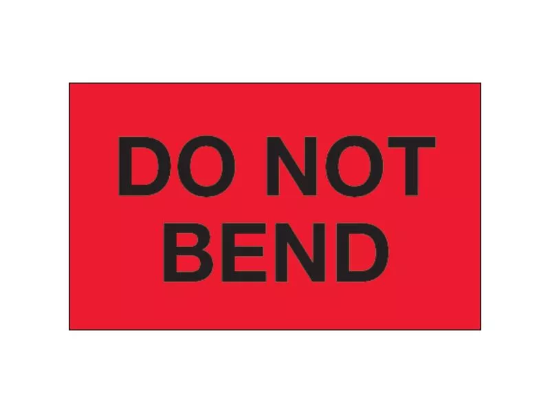 do-not-bend-fluorescent-labels "Do Not Bend" Fluorescent Labels