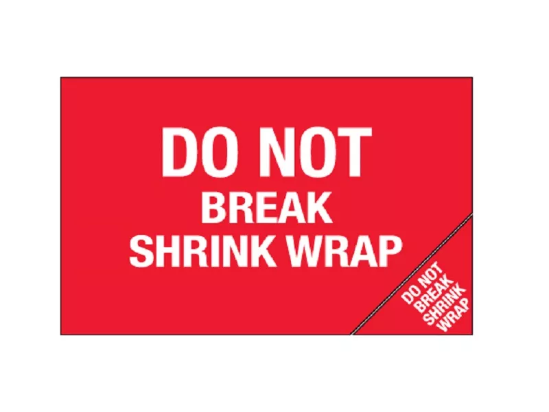 do-not-break-shrink-wrap-bill-lading-labels "Do Not Break Shrink Wrap" Bill of Lading Labels