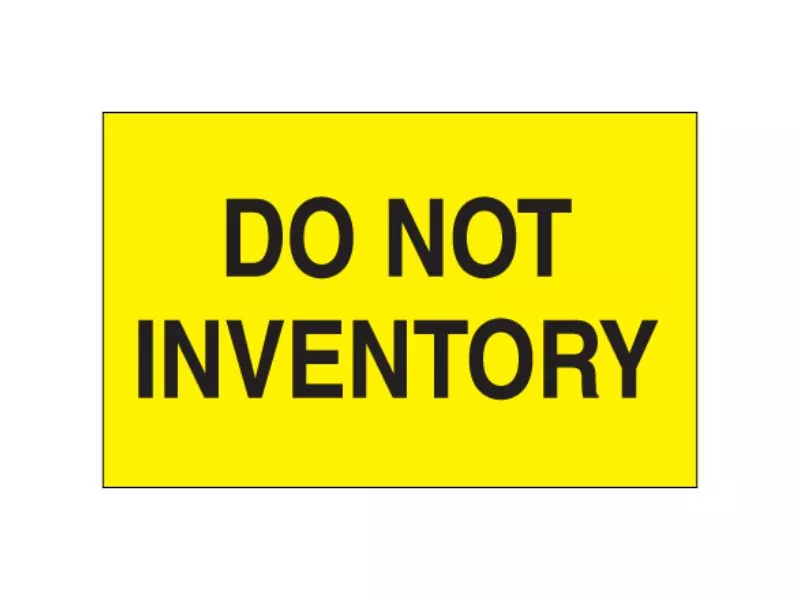 do-not-inventory-fluorescent-yellow-labels "Do Not Inventory" Fluorescent Yellow Labels