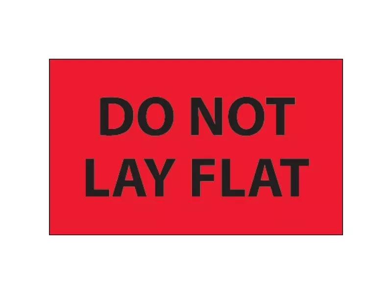 do-not-lay-flat-fluorescent-red-labels "Do Not Lay Flat" Fluorescent Red Labels