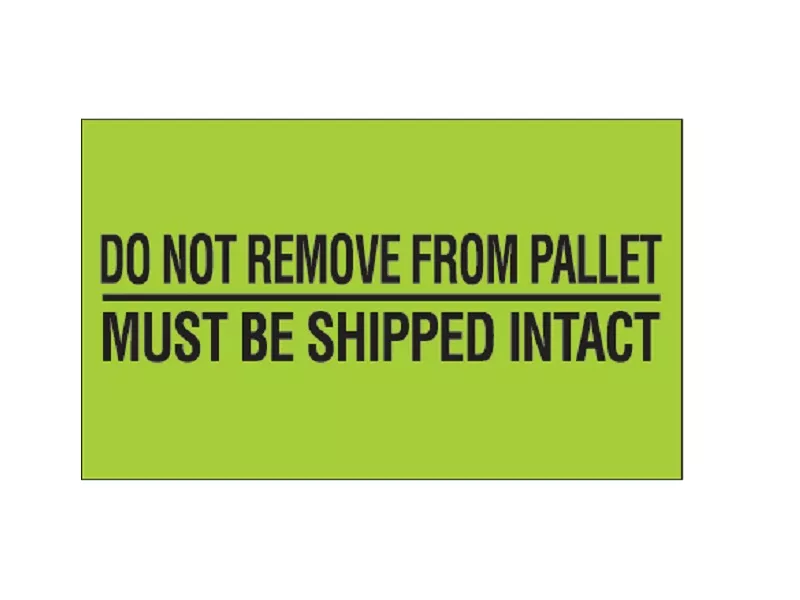 do-not-remove-from-pallet-fluorescent-green-labels "Do Not Remove From Pallet" Fluorescent Green Labels