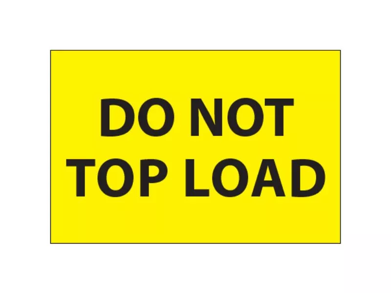 do-not-top-load-fluorescent-labels "Do Not Top Load" Fluorescent Labels