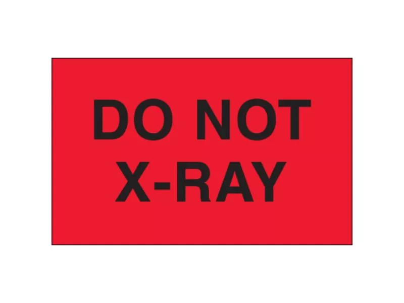 do-not-x-ray-fluorescent-red-labels "Do Not X-Ray" Fluorescent Red Labels