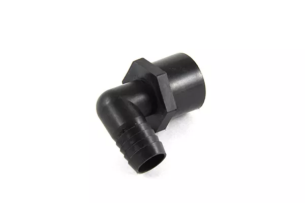 Elbow Hose Barb Polypropylene 3/4" FPT x 3/4" HB