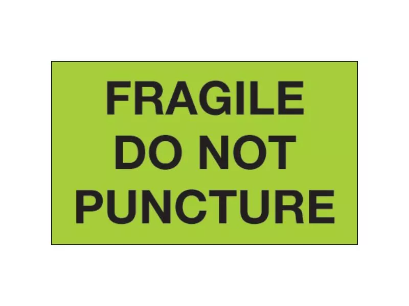 fragile-do-not-puncture-fluorescent-green-labels "Fragile - Do Not Puncture" fluorescent Green Labels
