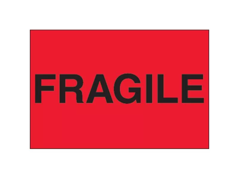 fragile-fluorescent-labels "Fragile" - Fluorescent Labels