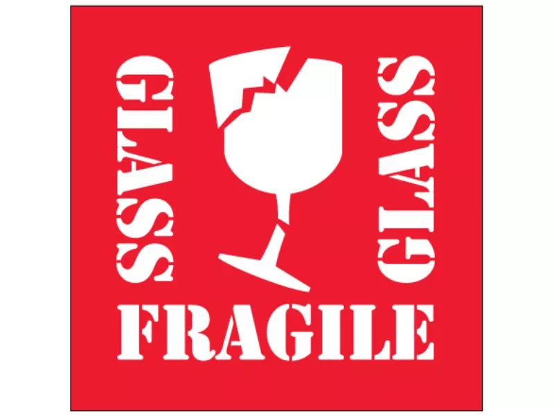 fragile-glass-labels "Fragile - Glass" Labels