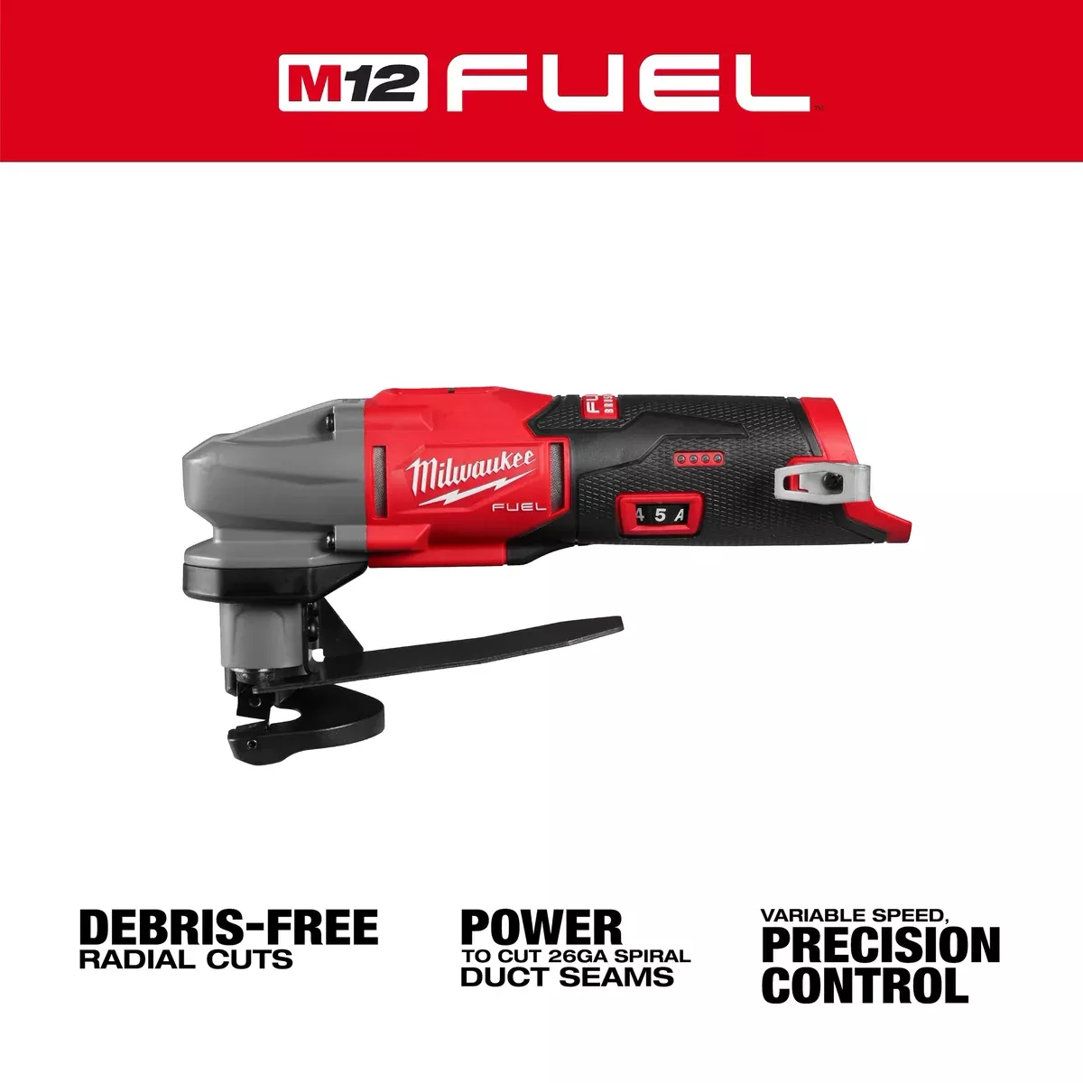 Gauge Scroll Shear - Milwaukee M12 FUEL™ 16 Gauge Scroll Shear, 2487-20
