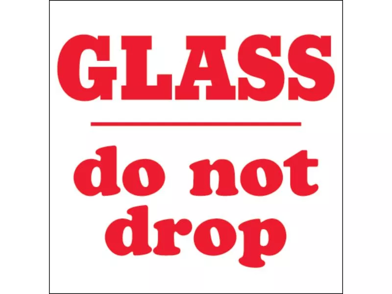 glass-do-not-drop-labels "Glass - Do Not Drop" Labels