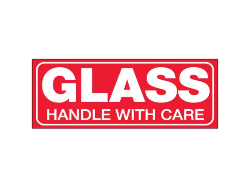 glass-handle-with-care-labels "Glass - Handle With Care" Labels
