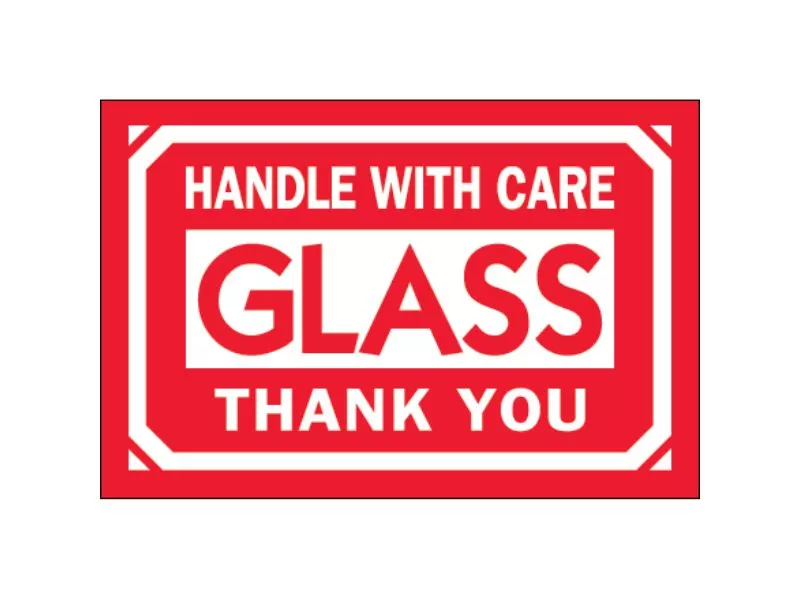 glass-handle-with-care-thank-you-labels "Glass - Handle With Care - Thank You" Labels