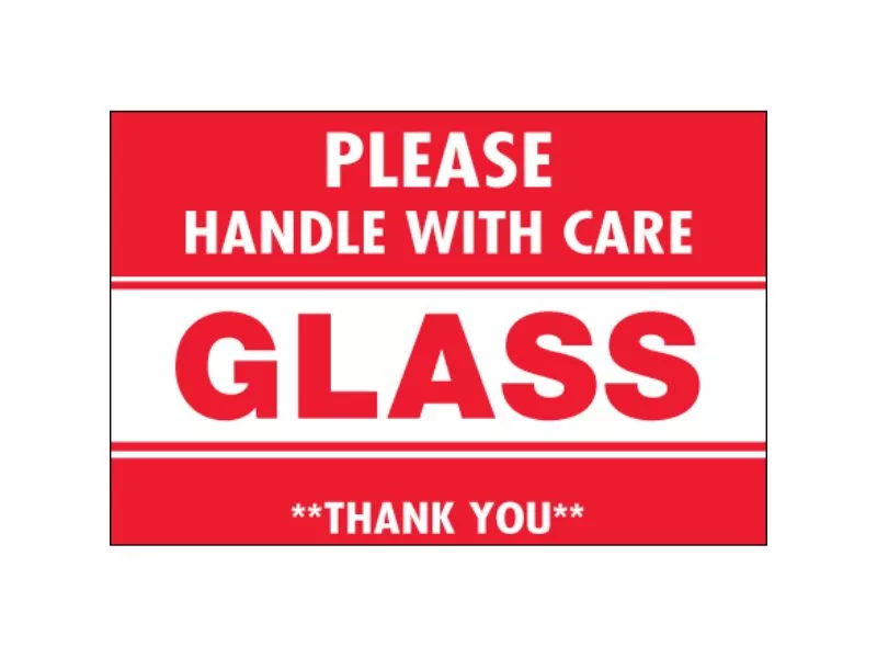 glass-please-handle-with-care-labels "Glass - Please Handle With Care" Labels