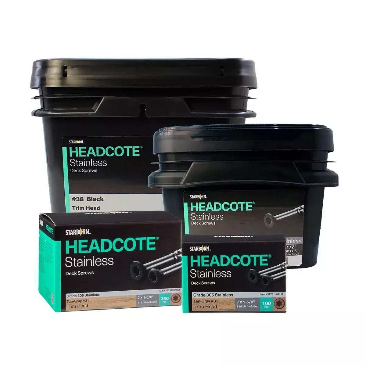 HEADCOTE Stainless Trim Head Deck Screws by Starborn