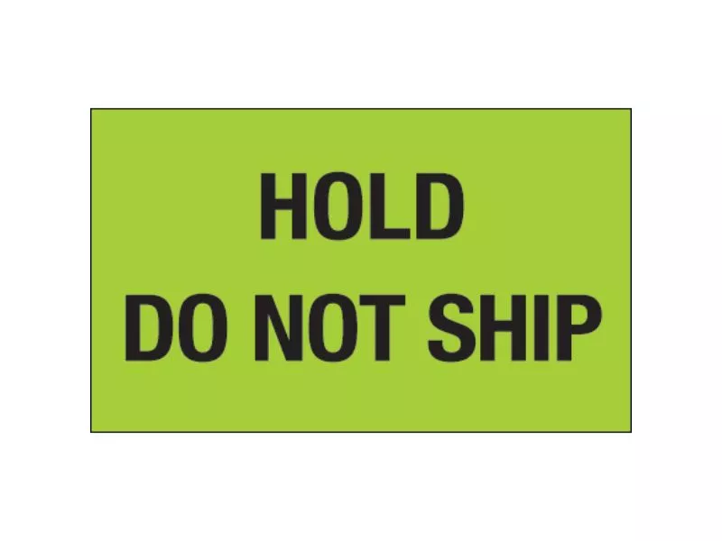 hold-do-not-ship-fluorescent-labels "Hold - Do Not Ship" Fluorescent Labels