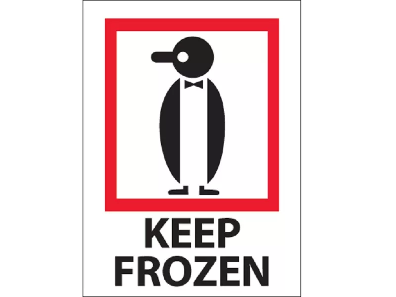 "Keep Frozen" Labels