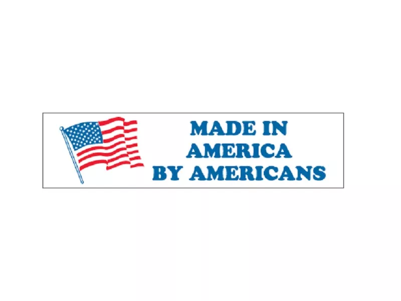 "Made in America by Americans" Labels