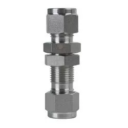 Mid-Lok N2700-LN SSC27001212 Bulkhead Union with Nut, 3/4-in Tube x 3/4-in Tube
