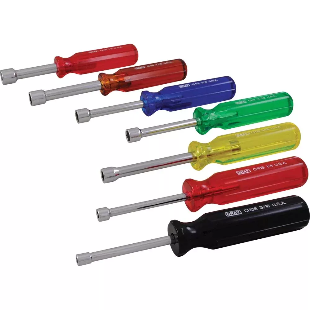 Nut Driver Set - Gray Tools 7 Piece SAE Nut Driver Set, CHS7A