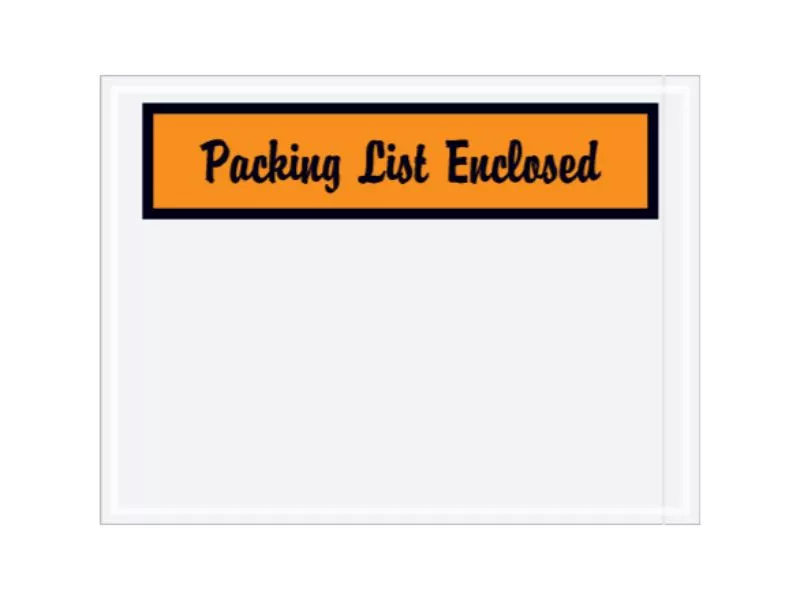 Pack Kontrol Packing list Envelopes & Pouches - Script
