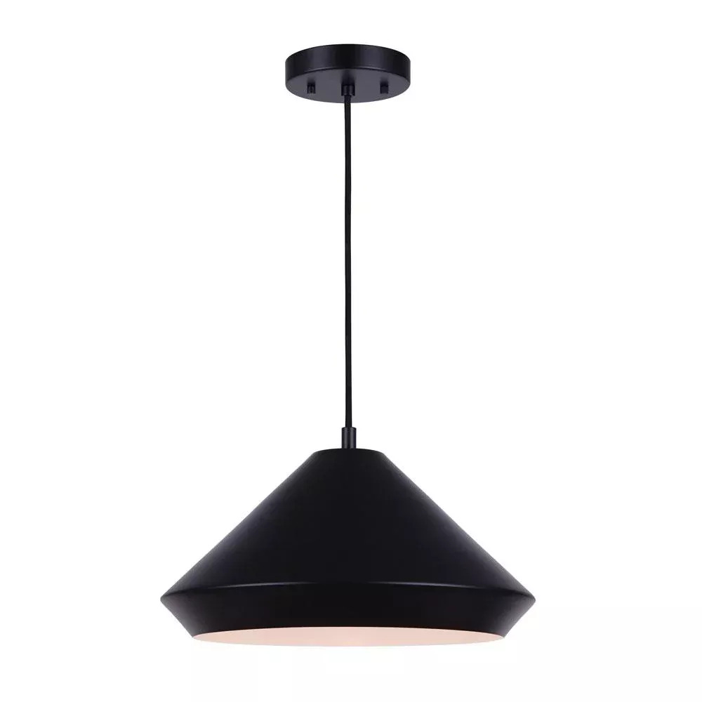 pendant-light-canarm-byck-matte-black-matte-white-16 Pendant Light - Canarm BYCK Matte Black /Matte White 16