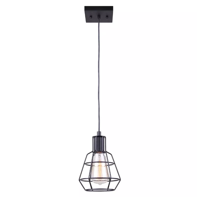 pendant-light-canarm-wren-matte-black-1-light-ipl702a01bk Pendant Light - Canarm WREN Matte Black 1-Light IPL702A01BK
