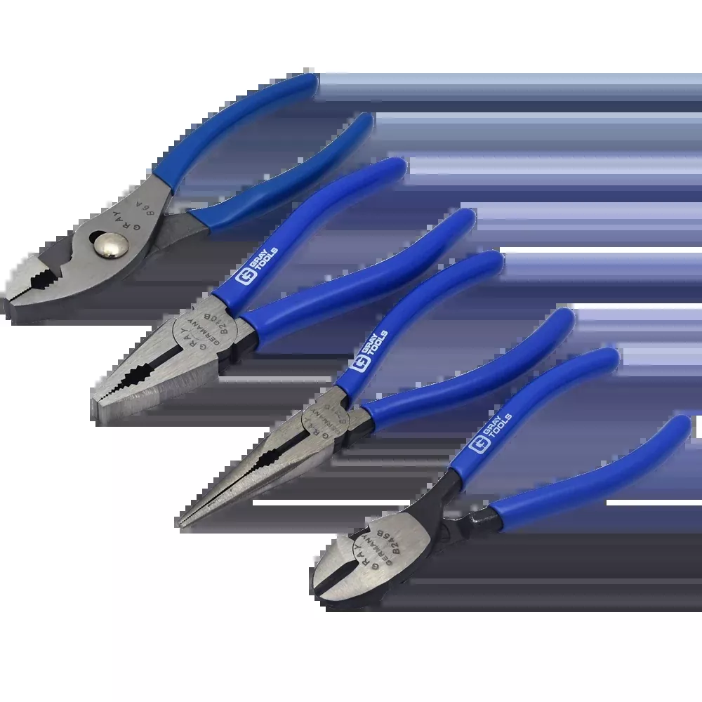 pliers-set-gray-tools-4-piece-general-maintenance-pliers-set-b4pls Pliers Set - Gray Tools 4 Piece General Maintenance Pliers Set, B4PLS