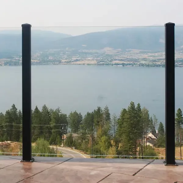 post-century-scenic-glass-railing Post for Century Scenic Glass Railing