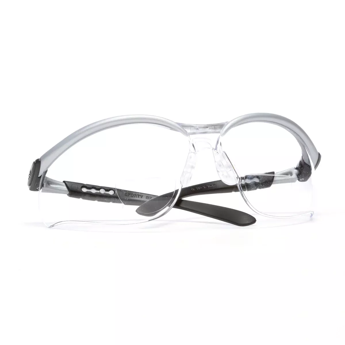 Protective Glasses - 3M BX Reader Protective Eyewear, Clear Lens, Silver Frame, +2.0 dioptre, 11375-00000-20
