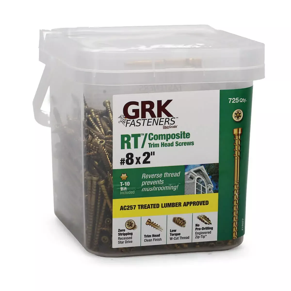 RT (Reverse Thread) Composite™ Trim Head Screws by GRK Fasteners