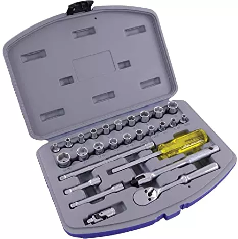 socket-set-gray-tools-27-piece-6-point-metric-imperial-1-4 Socket Set - Gray Tools 27-Piece 6 Point Metric & Imperial 1 /4