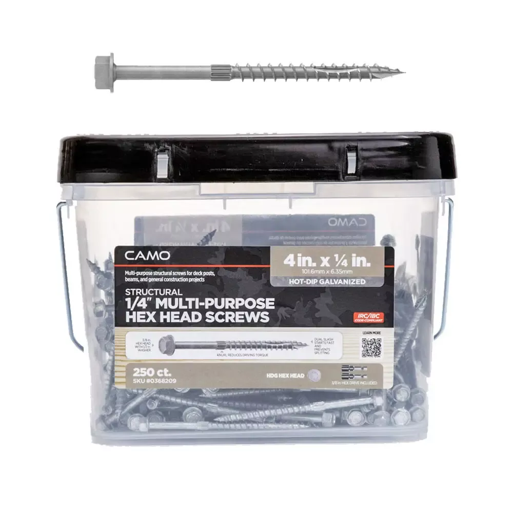 Structural Multi-Purpose Hex Head Galvanized Screws by CAMO