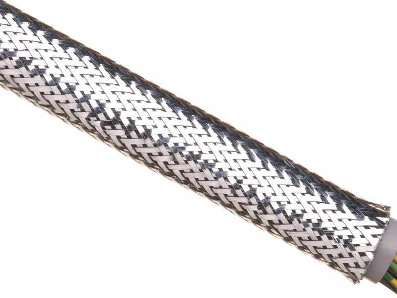 techflex-flexo-chrome-xtra-coverage-braided-cable-sleeving Techflex Flexo Chrome Xtra Coverage Braided Cable Sleeving