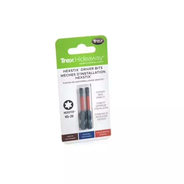 trex-hideaway-hexstix-drive-bits Trex Hideaway HEXSTIX Drive Bits