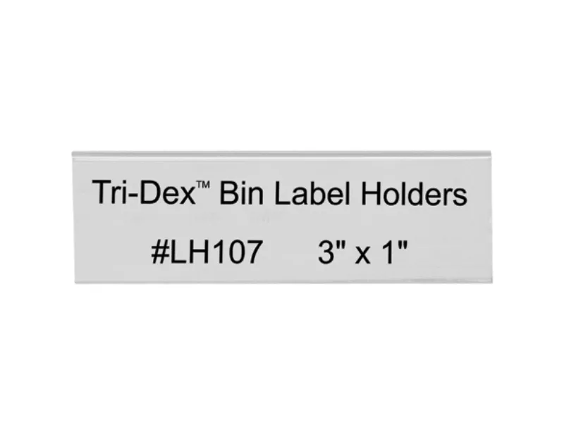 tri-dex-bin-label-holders Tri-Dex™ Bin Label Holders