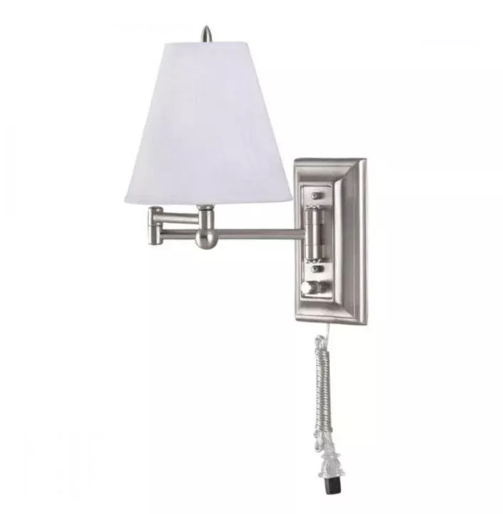 wall-light-canarm-brushed-pewter-1-light-adjustable-arm-iwf151d Wall Light - Canarm Brushed Pewter 1-Light Adjustable Arm IWF151D