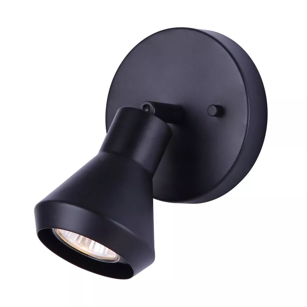wall-light-canarm-byck-matte-black-1-light-ceiling-wall-icw1020a01bk10 Wall Light - Canarm BYCK Matte Black 1-Light Ceiling /Wall ICW1020A01BK10