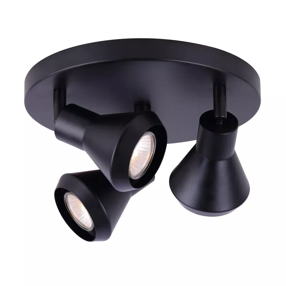 wall-light-canarm-byck-matte-black-3-light-ceiling-wall-icw1020a03bk10 Wall Light - Canarm BYCK Matte Black 3-Light Ceiling /Wall ICW1020A03BK10